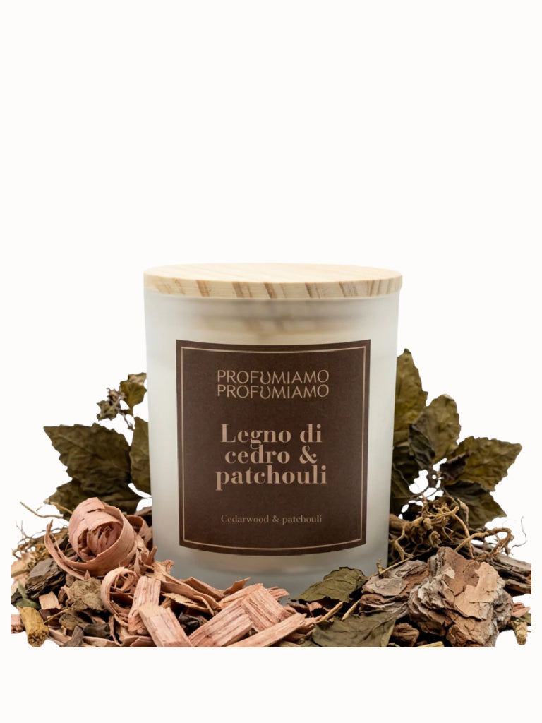 Candela Legno di Cedro & Patchouli - Profumiamo Profumiamo